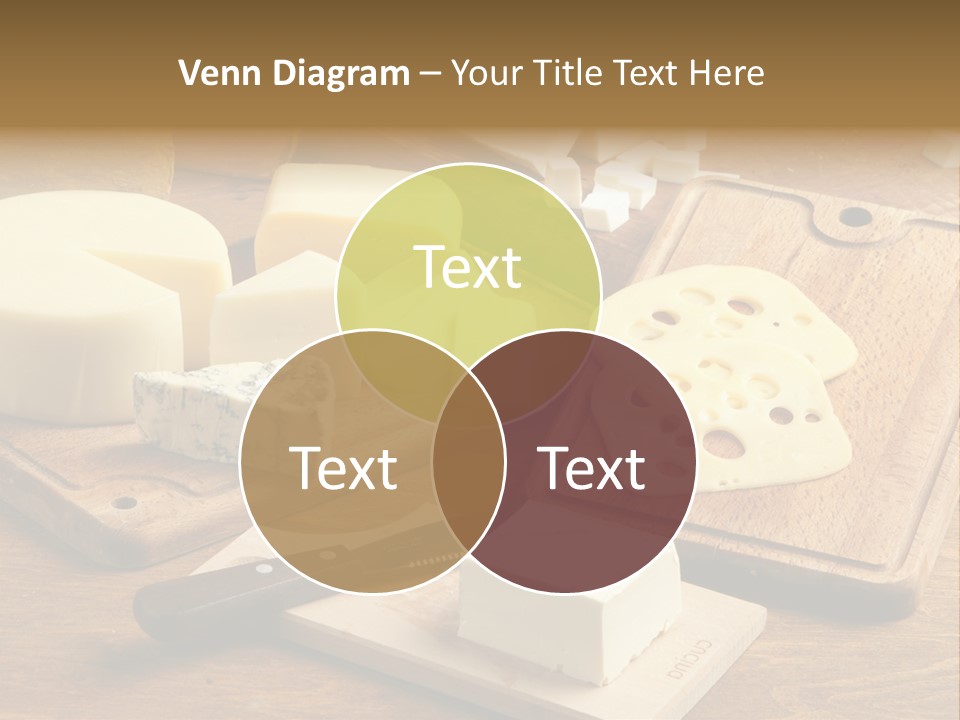 Wood Assortment Dairy Product PowerPoint Template