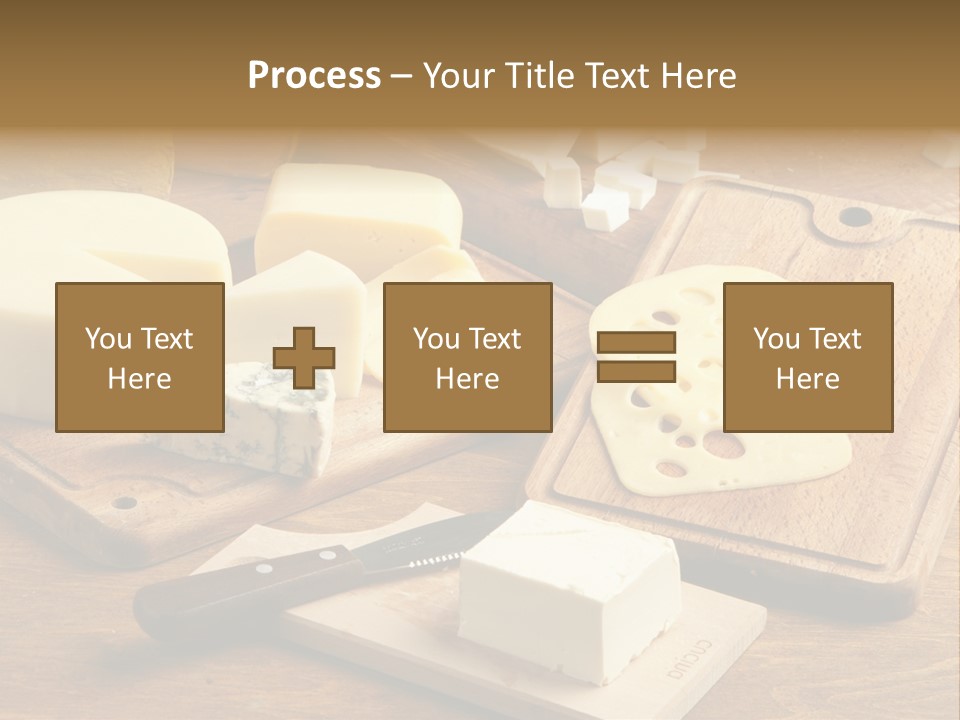 Wood Assortment Dairy Product PowerPoint Template