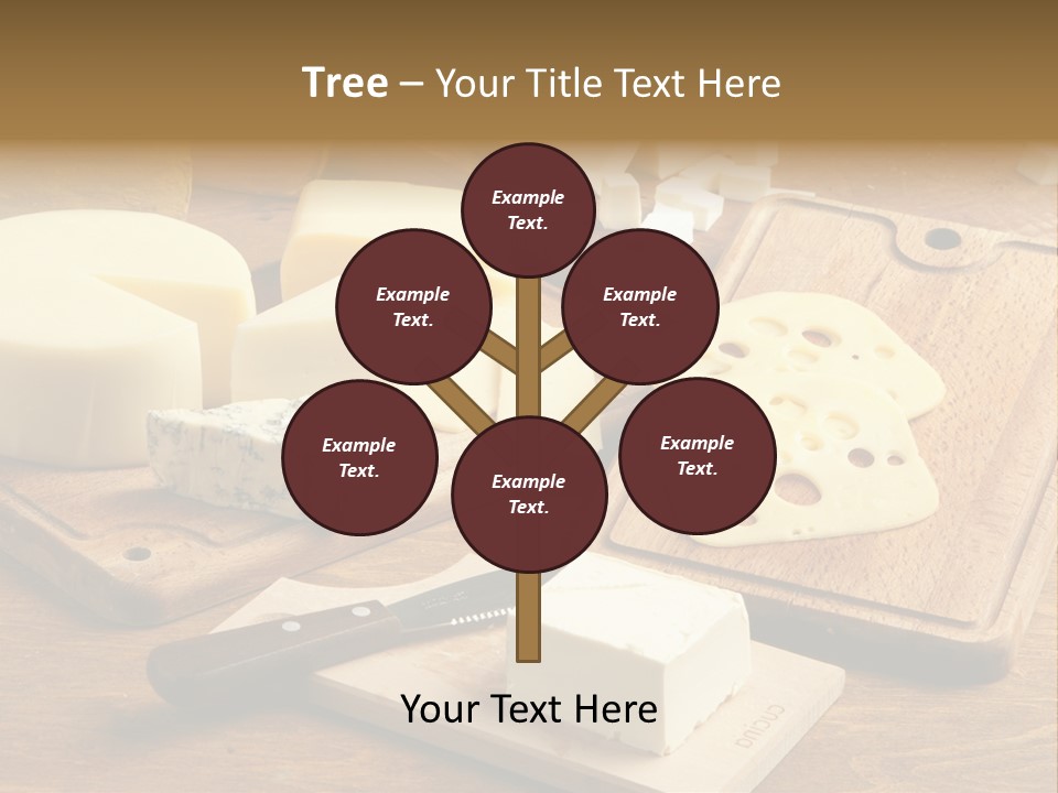 Wood Assortment Dairy Product PowerPoint Template
