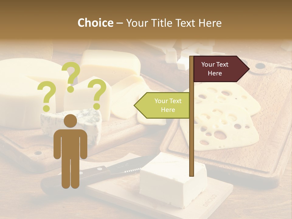 Wood Assortment Dairy Product PowerPoint Template