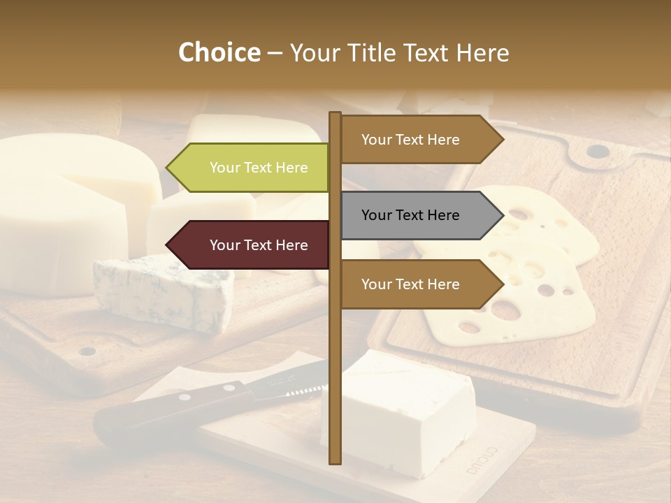 Wood Assortment Dairy Product PowerPoint Template