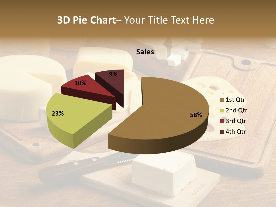 Wood Assortment Dairy Product PowerPoint Template