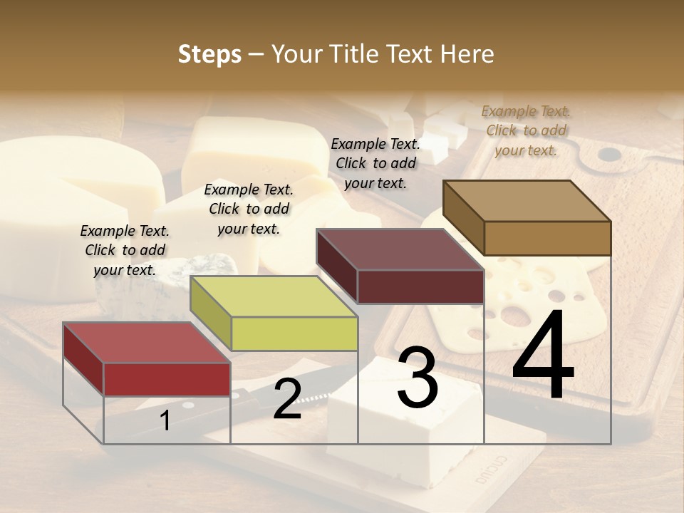 Wood Assortment Dairy Product PowerPoint Template