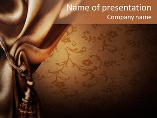 Brown Decor Illustration PowerPoint Template