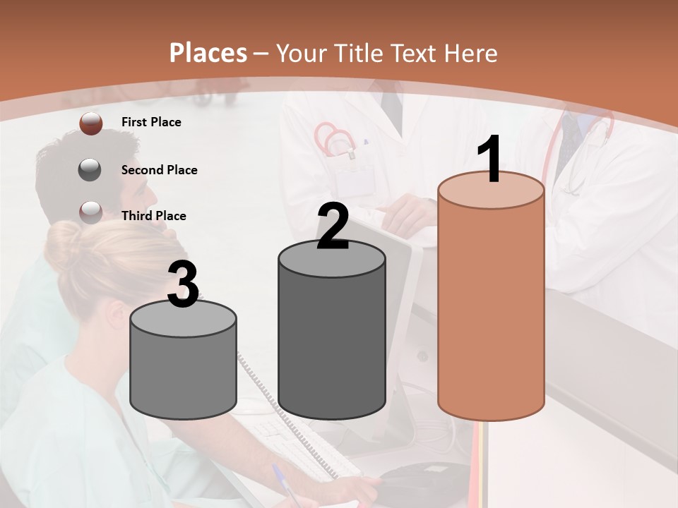 Seated Man Doctor PowerPoint Template