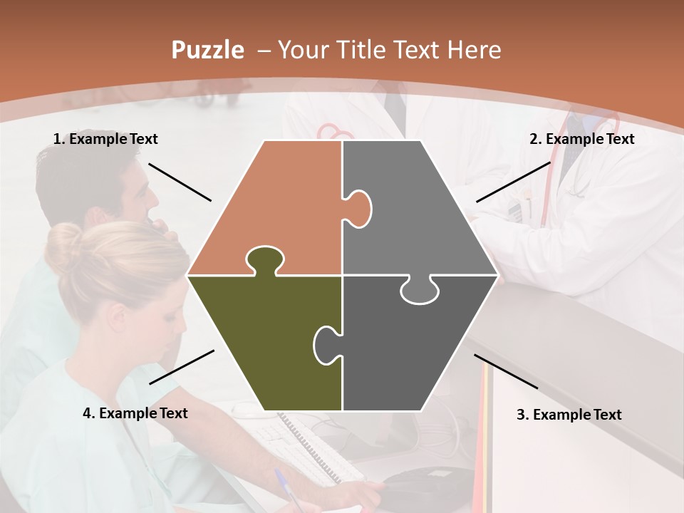 Seated Man Doctor PowerPoint Template