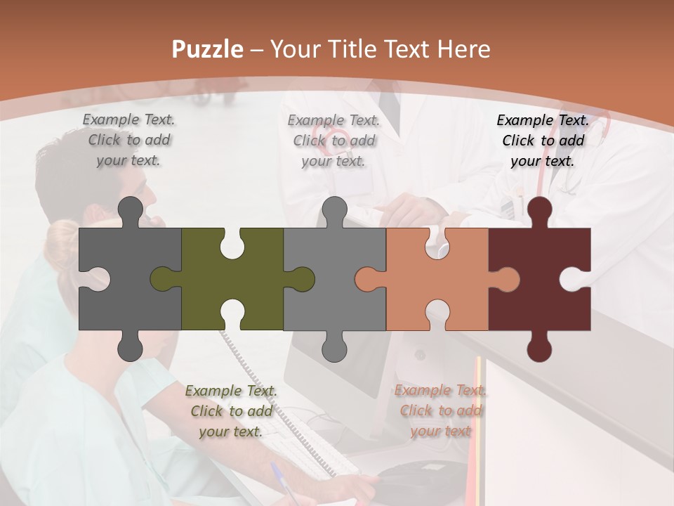 Seated Man Doctor PowerPoint Template