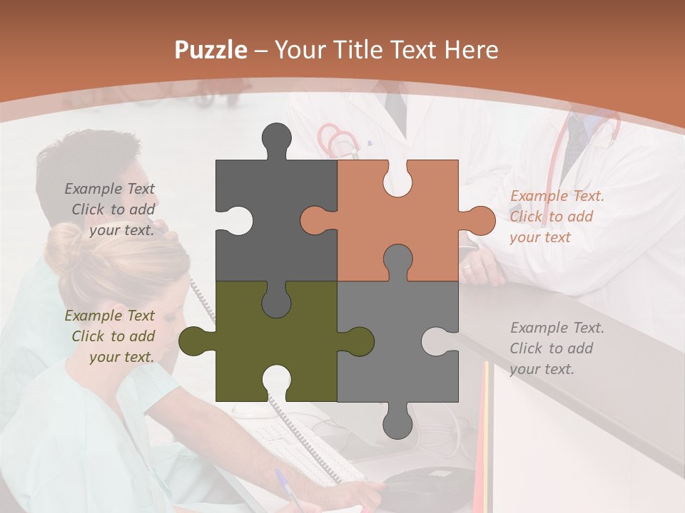 Seated Man Doctor PowerPoint Template