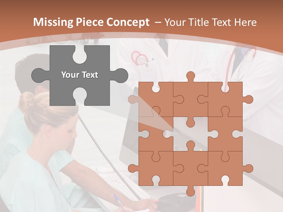 Seated Man Doctor PowerPoint Template