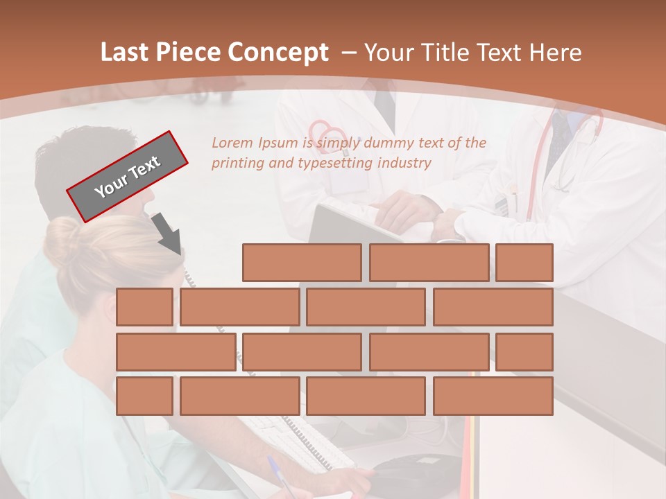 Seated Man Doctor PowerPoint Template