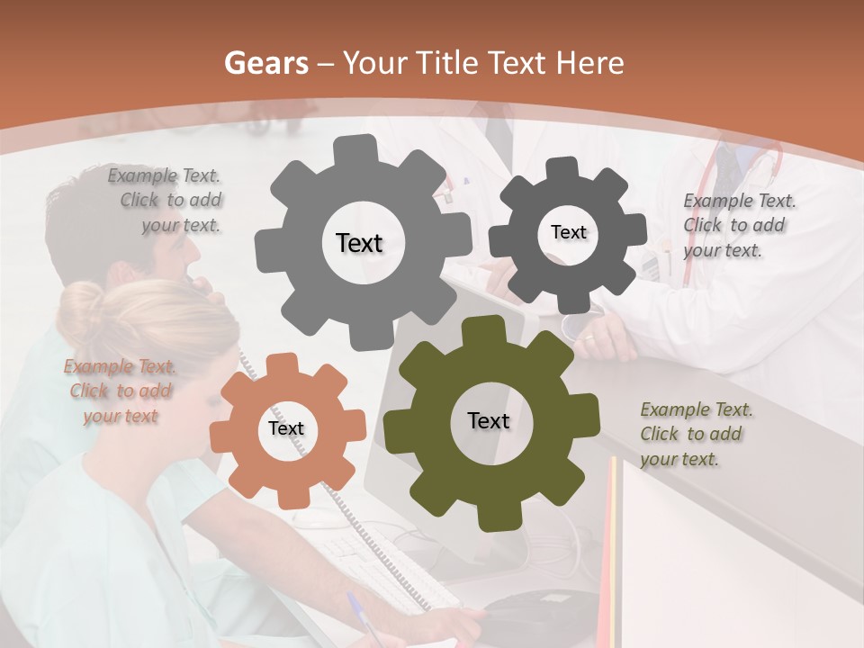 Seated Man Doctor PowerPoint Template