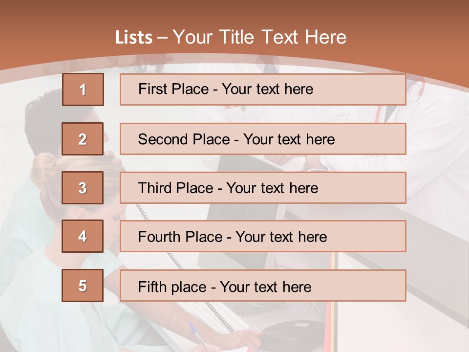 Seated Man Doctor PowerPoint Template