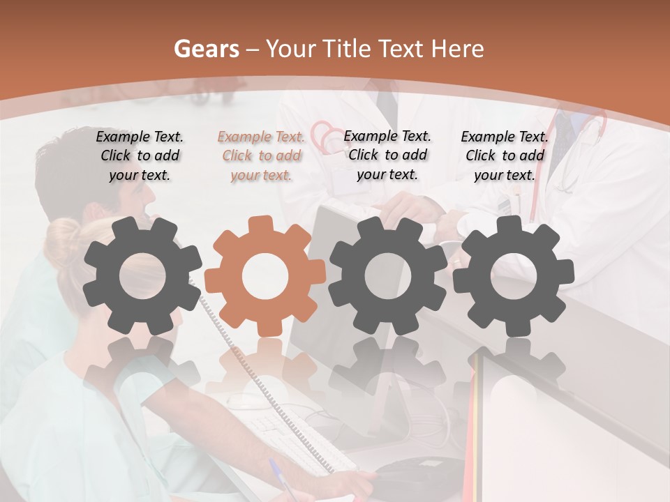 Seated Man Doctor PowerPoint Template