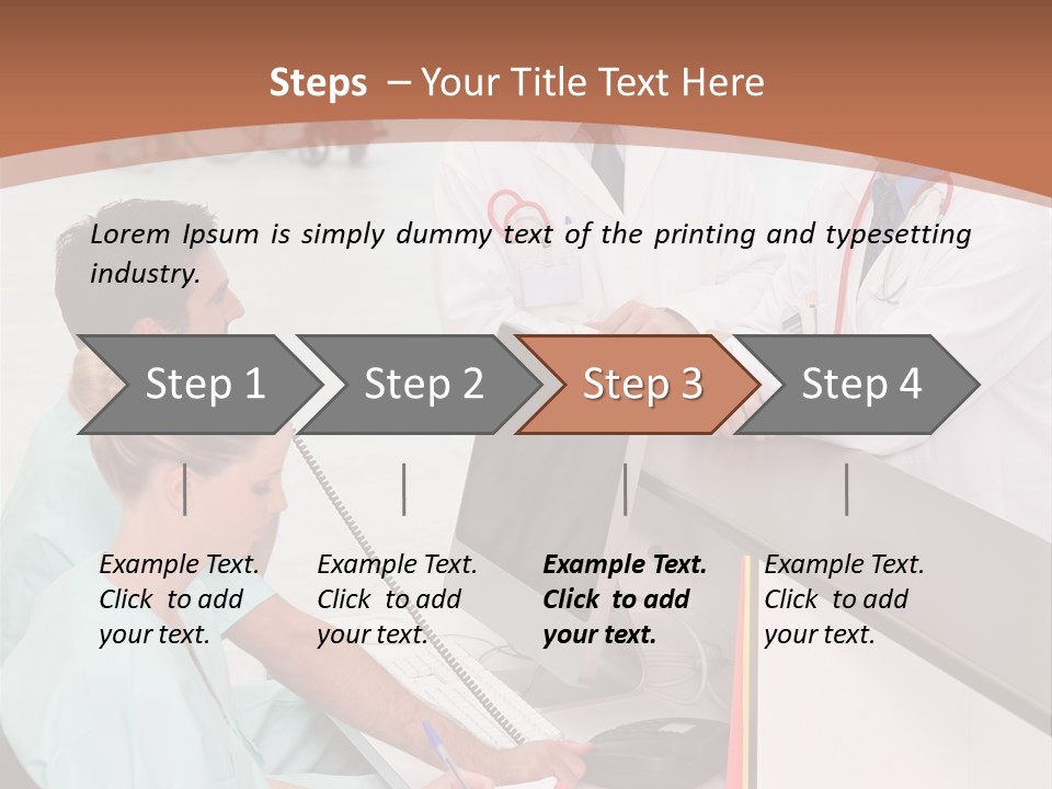 Seated Man Doctor PowerPoint Template