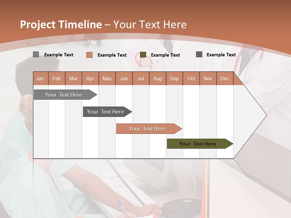 Seated Man Doctor PowerPoint Template