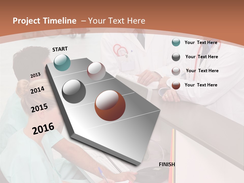 Seated Man Doctor PowerPoint Template