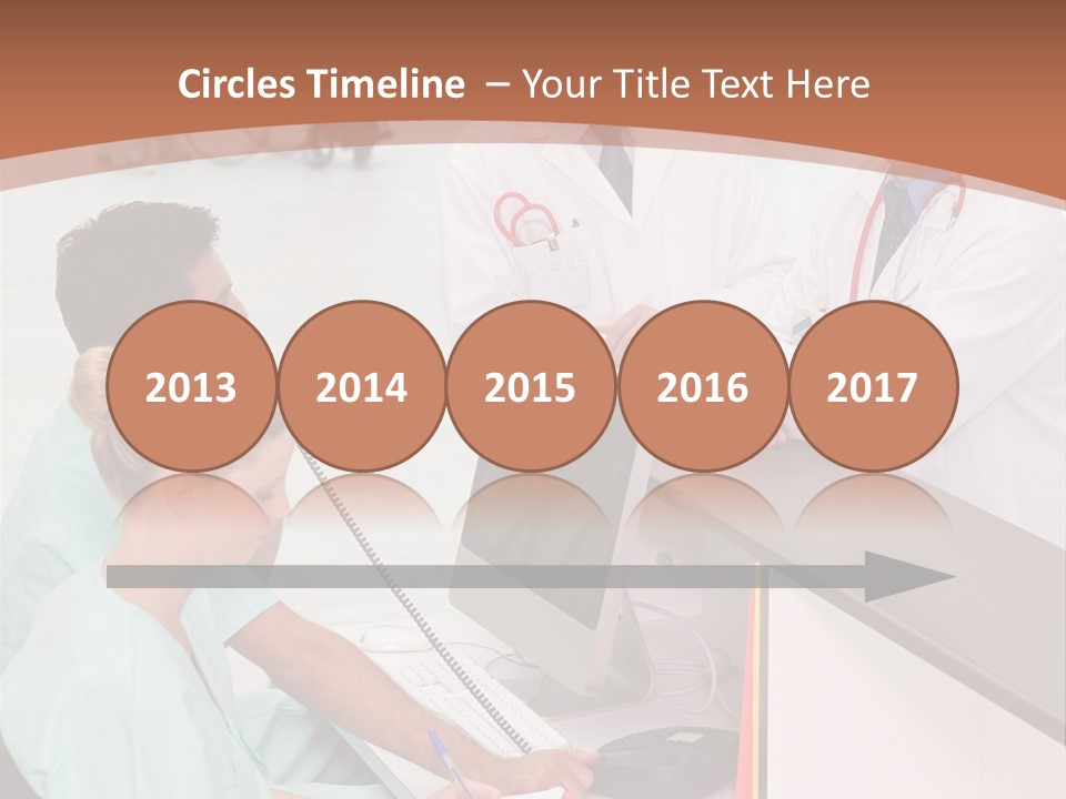 Seated Man Doctor PowerPoint Template