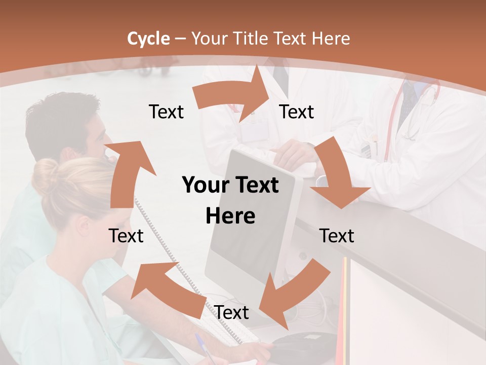 Seated Man Doctor PowerPoint Template