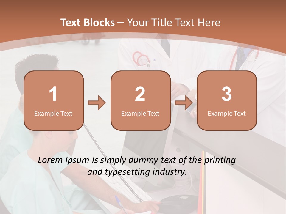 Seated Man Doctor PowerPoint Template