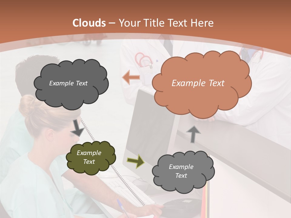 Seated Man Doctor PowerPoint Template