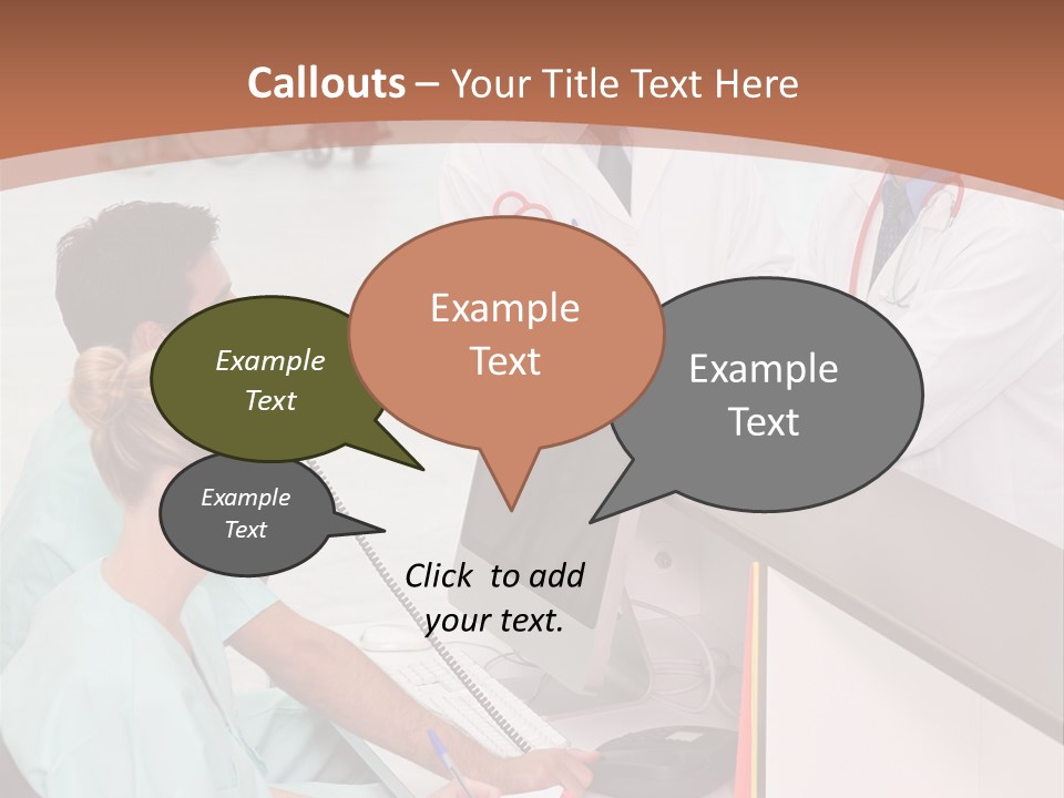 Seated Man Doctor PowerPoint Template
