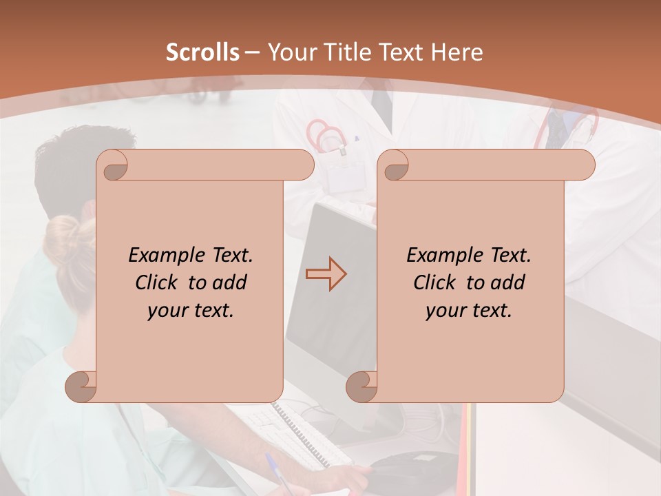 Seated Man Doctor PowerPoint Template