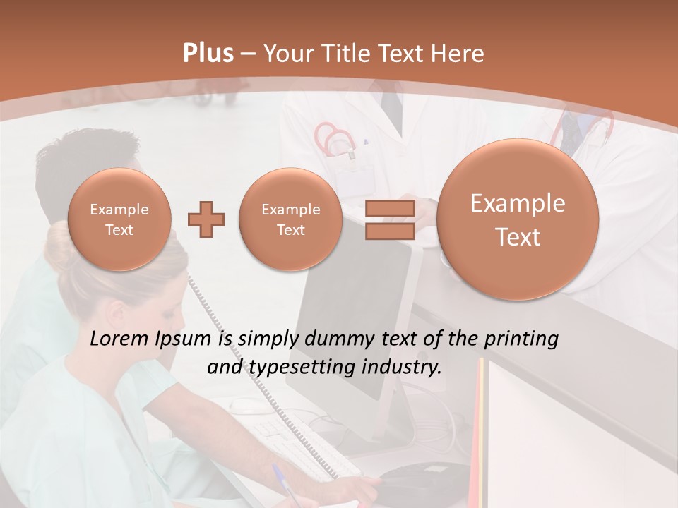 Seated Man Doctor PowerPoint Template