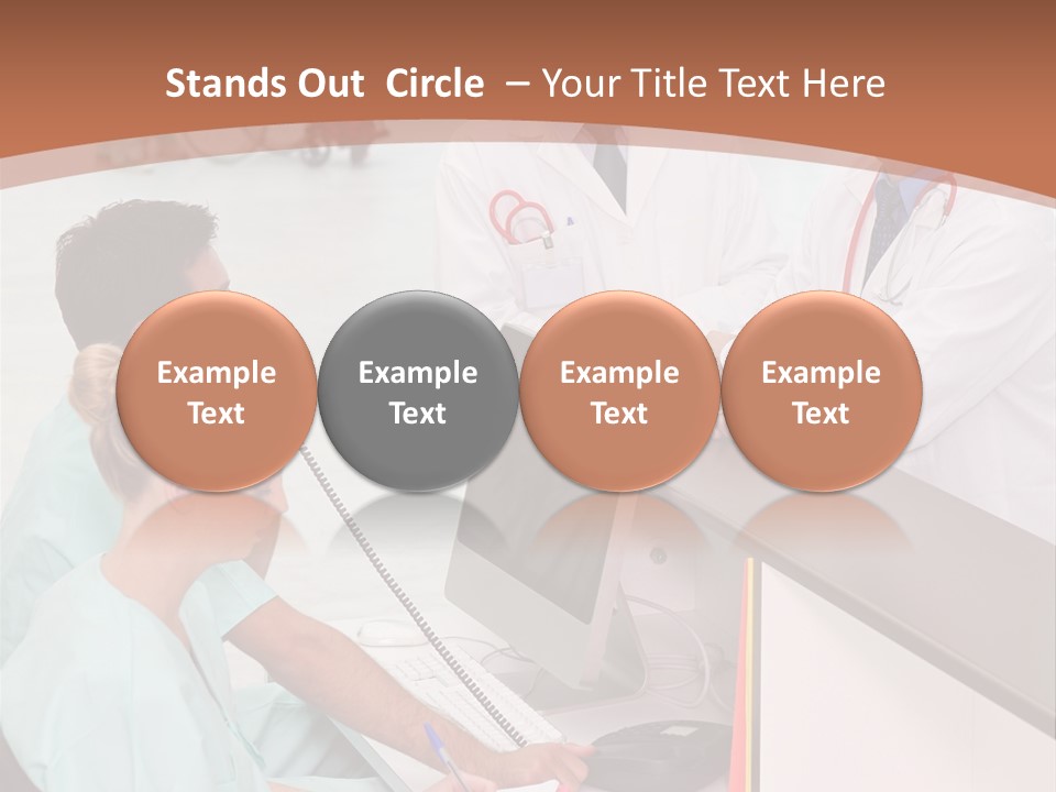 Seated Man Doctor PowerPoint Template