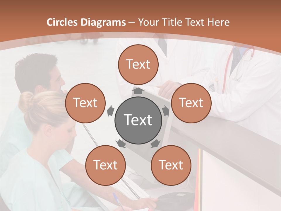 Seated Man Doctor PowerPoint Template