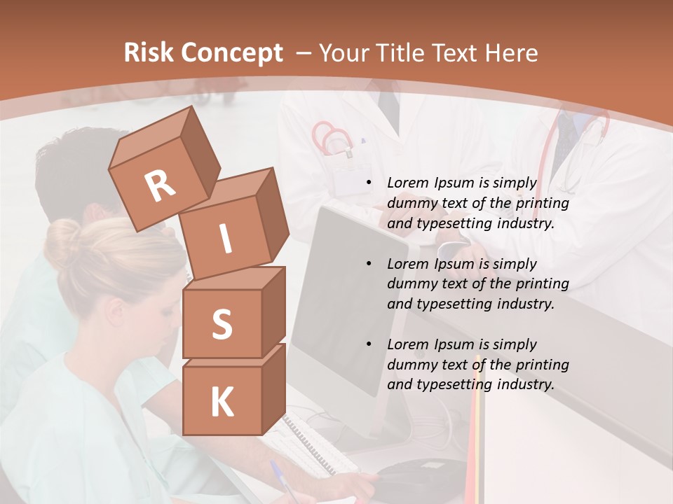 Seated Man Doctor PowerPoint Template