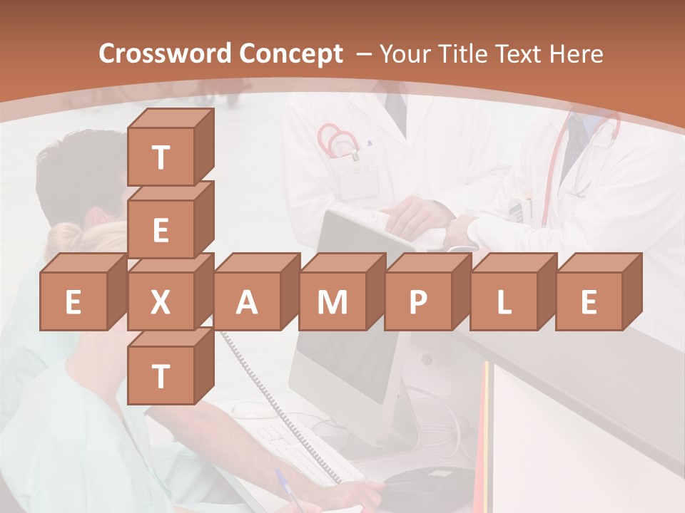 Seated Man Doctor PowerPoint Template