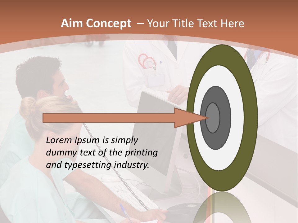 Seated Man Doctor PowerPoint Template