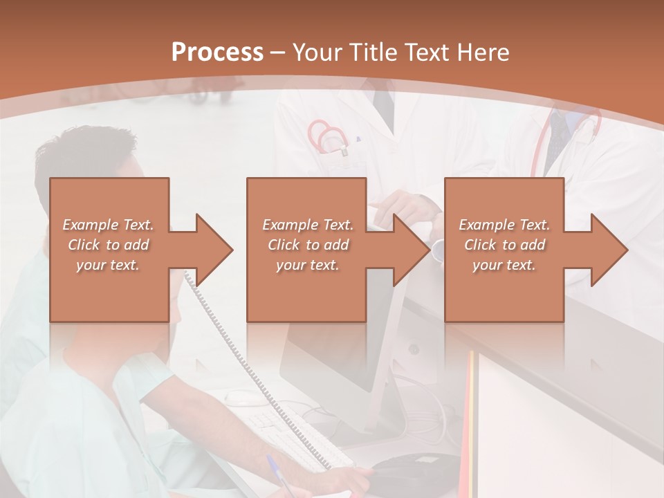 Seated Man Doctor PowerPoint Template