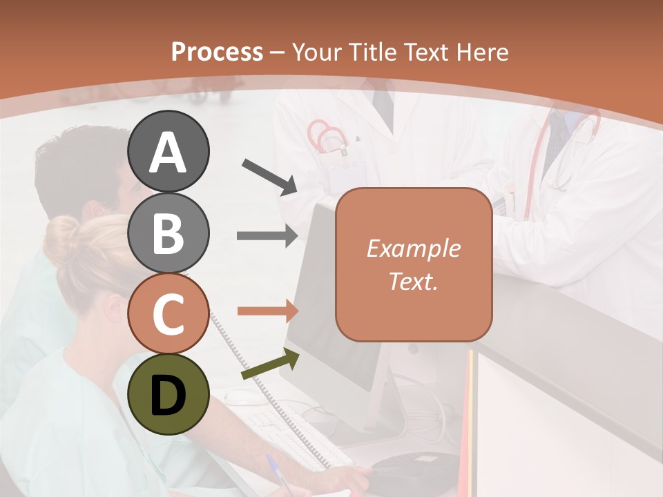 Seated Man Doctor PowerPoint Template