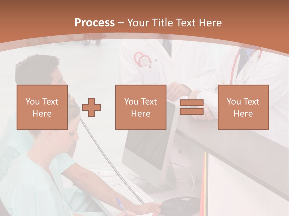 Seated Man Doctor PowerPoint Template