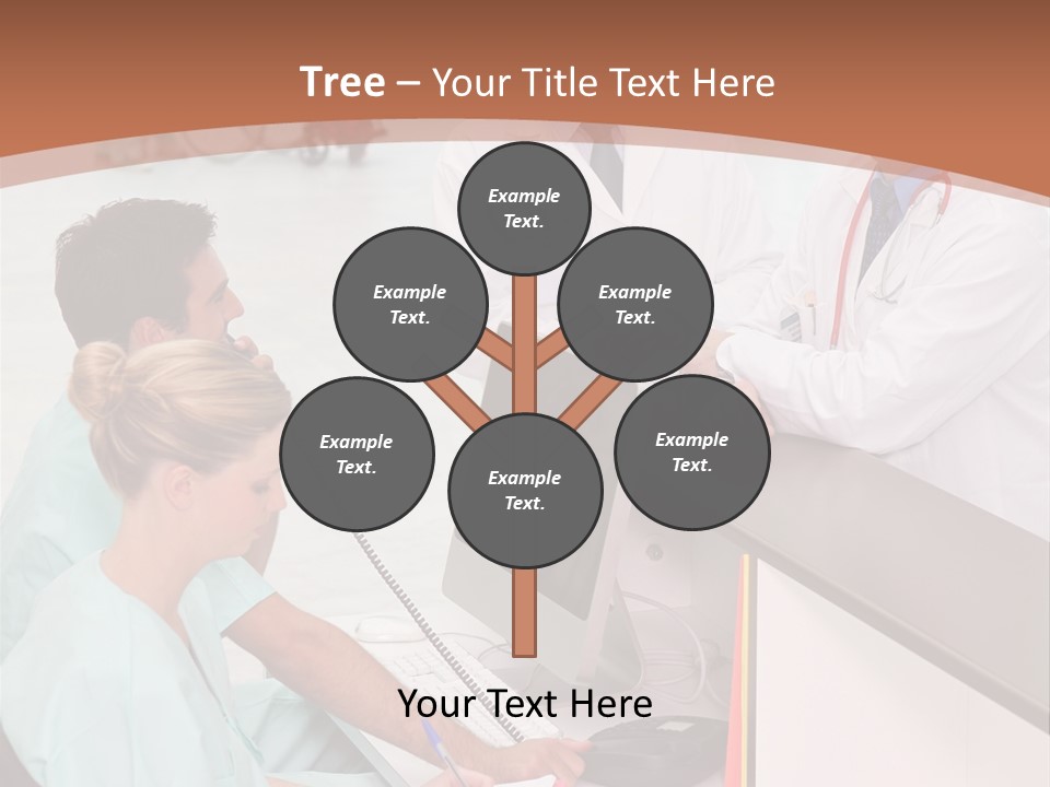 Seated Man Doctor PowerPoint Template