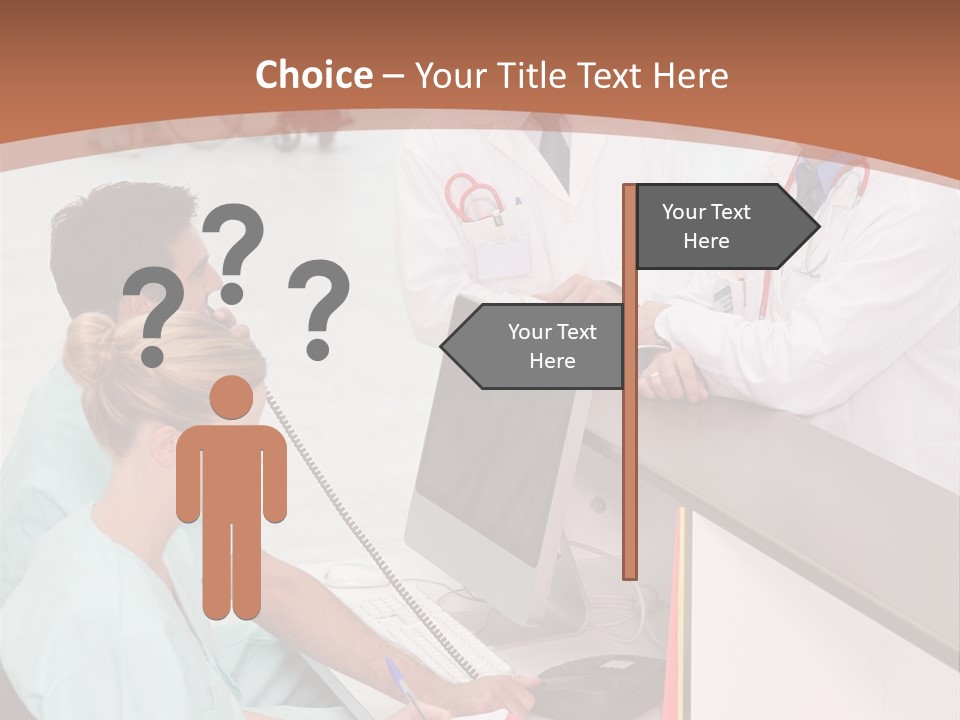 Seated Man Doctor PowerPoint Template