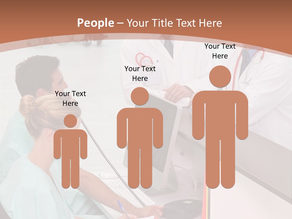Seated Man Doctor PowerPoint Template