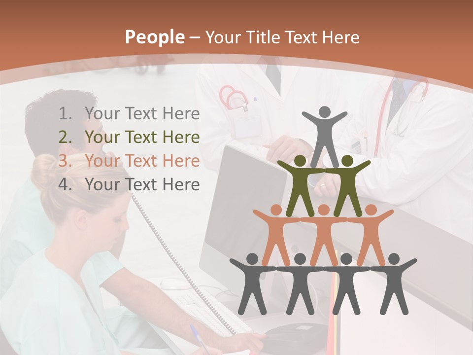 Seated Man Doctor PowerPoint Template