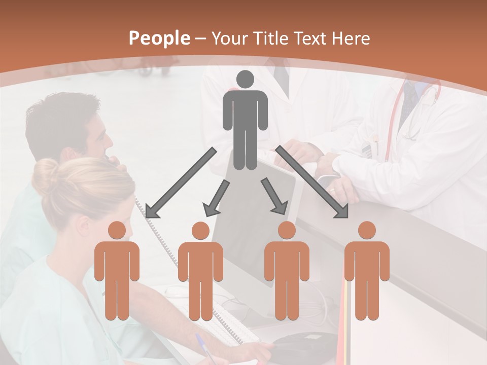 Seated Man Doctor PowerPoint Template