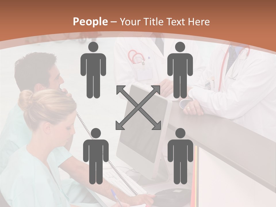 Seated Man Doctor PowerPoint Template