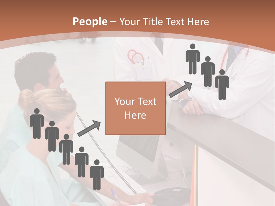 Seated Man Doctor PowerPoint Template