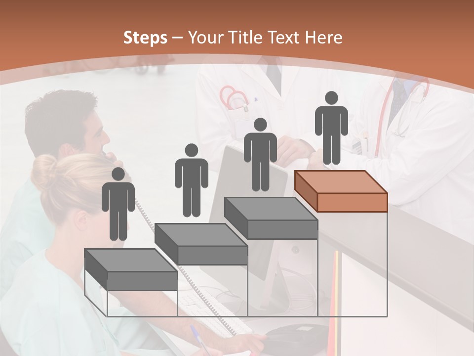 Seated Man Doctor PowerPoint Template