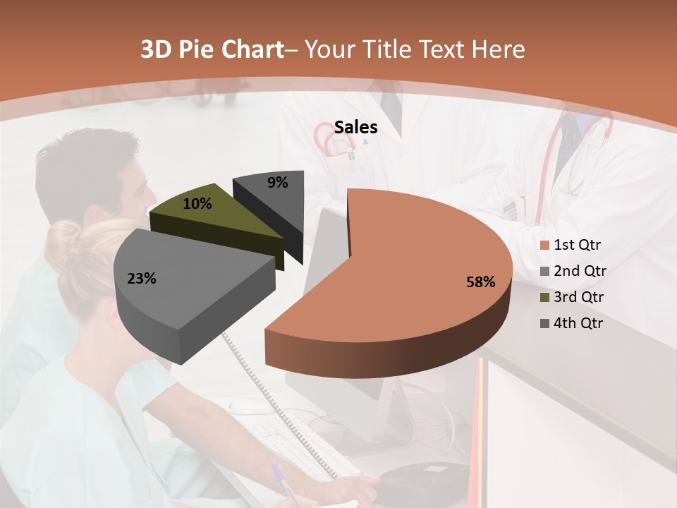 Seated Man Doctor PowerPoint Template