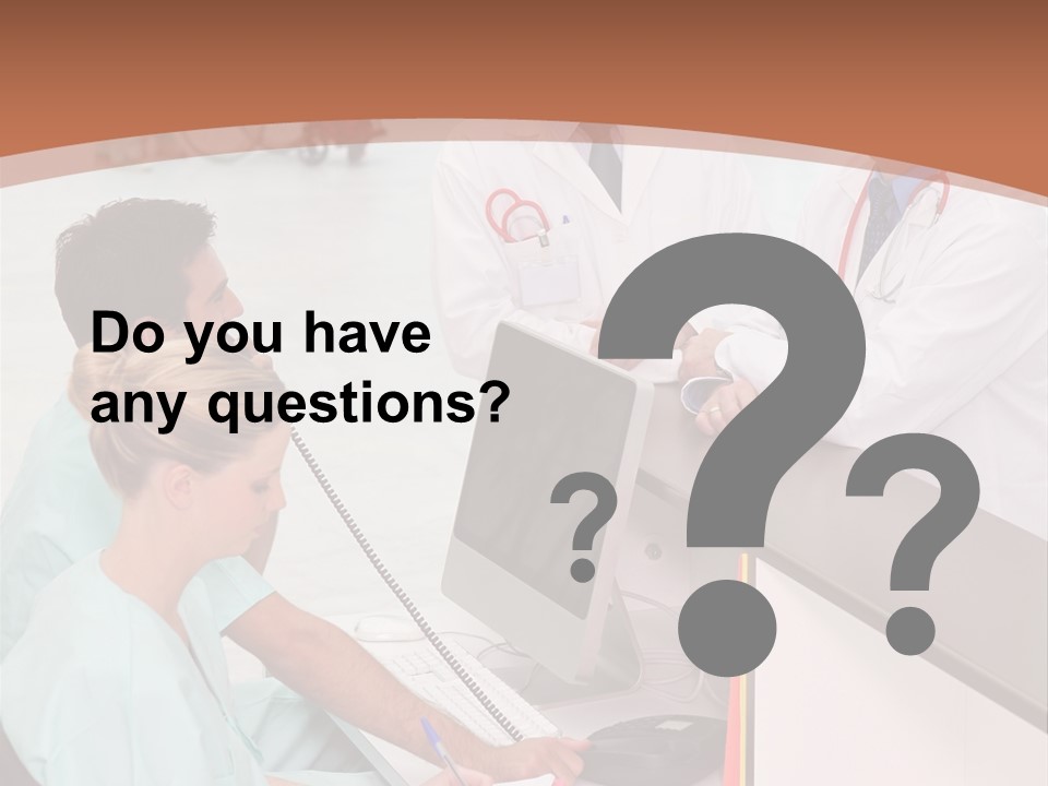 Seated Man Doctor PowerPoint Template