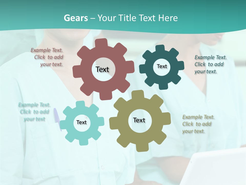 Working Smiling Smock PowerPoint Template