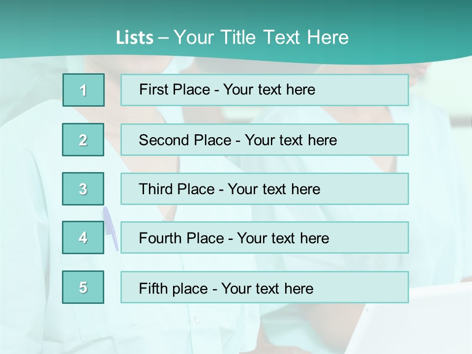 Working Smiling Smock PowerPoint Template