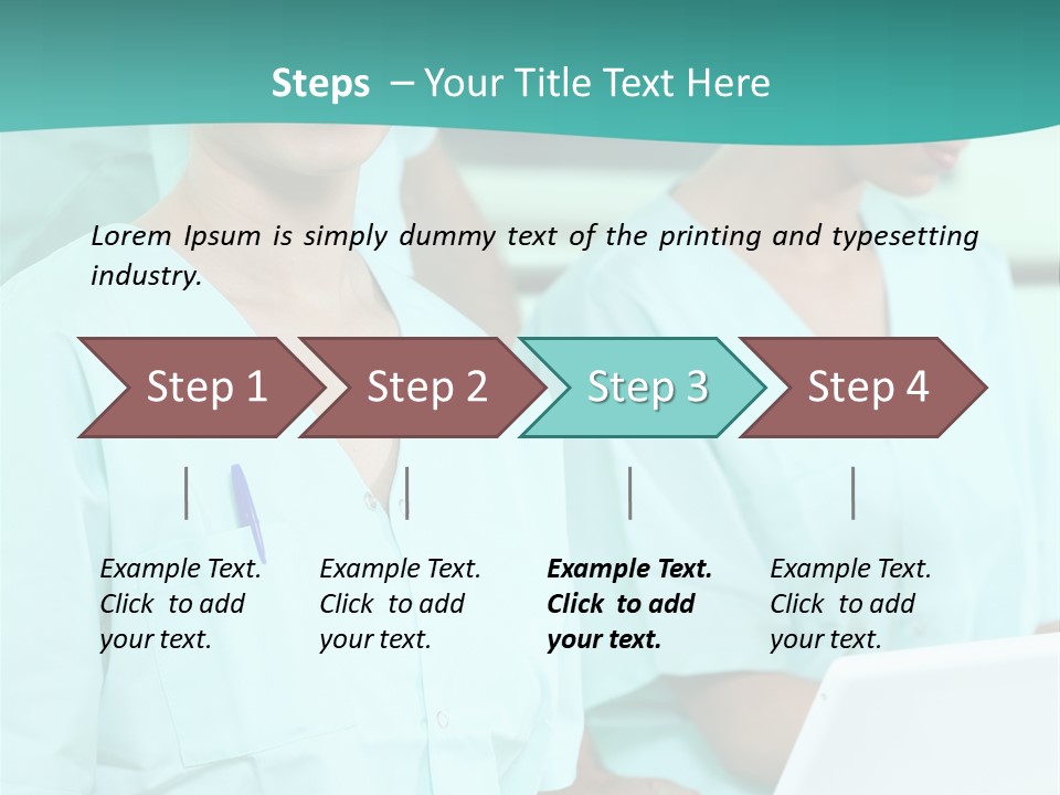 Working Smiling Smock PowerPoint Template