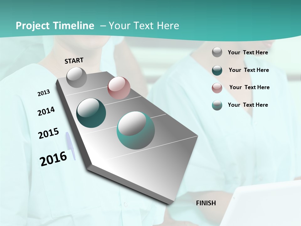 Working Smiling Smock PowerPoint Template