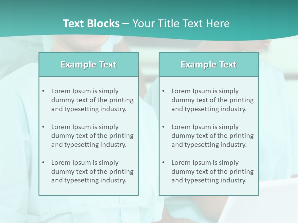 Working Smiling Smock PowerPoint Template